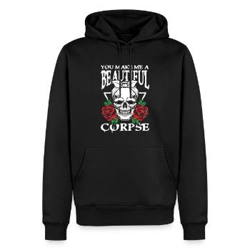 You Make Me A Beautiful Goth Gothik für Gothik - Männer Premium Bio Hoodie - Schwarz - Vorne - Nico (187cm)