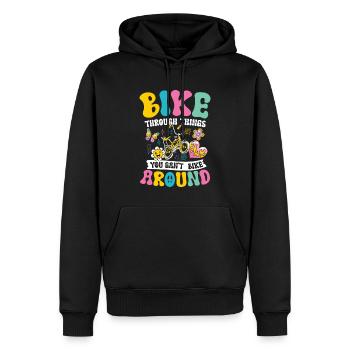 Bike Through Things You Can't Bike Around für - Männer Premium Bio Hoodie - Schwarz - Vorne - Nico (187cm)