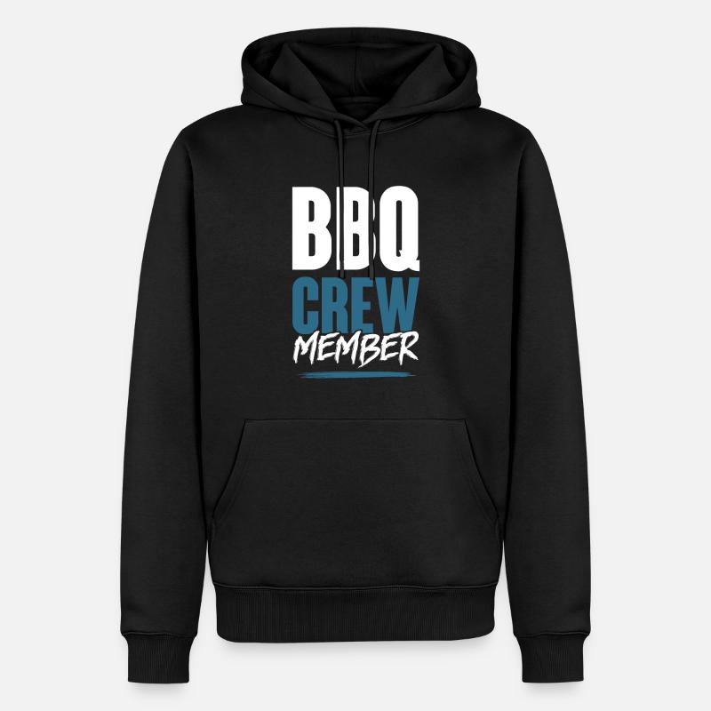 Bbq Crew - Männer Premium Bio Hoodie - Schwarz
