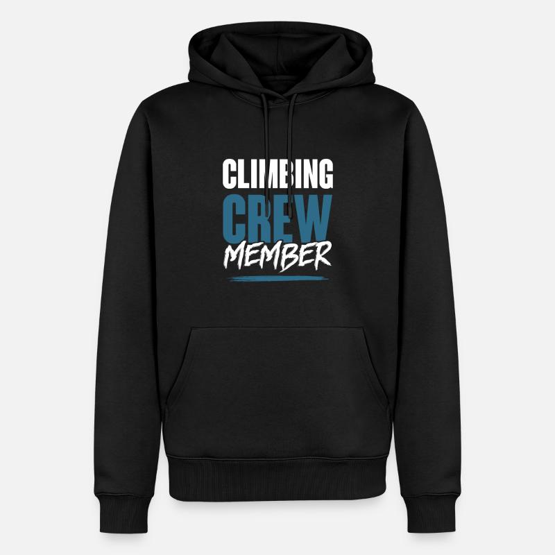 Équipe d’escalade - Sweat à capuche Premium bio Homme - noir