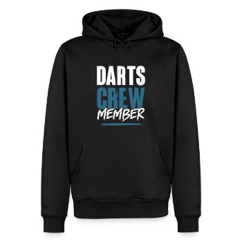 Équipe de fléchettes - Sweat à capuche Premium bio Homme - noir - Devant - Nico (187cm)