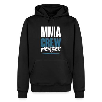 Mma Crew - Männer Premium Bio Hoodie - Schwarz - Vorne - Nico (187cm)