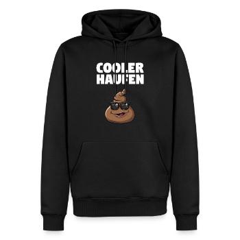 Cool Pile - Design amusant - Sweat à capuche Premium bio Homme - noir - Devant - Nico (187cm)