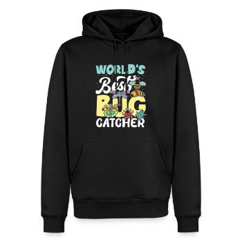 World's Best Bug Catcher - Männer Premium Bio Hoodie - Schwarz - Vorne - Nico (187cm)