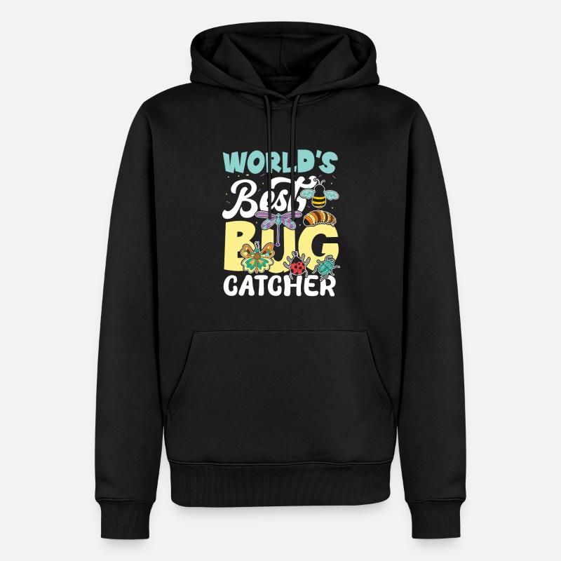 World's Best Bug Catcher - Männer Premium Bio Hoodie - Schwarz