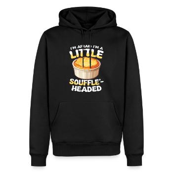 I'm Afraid I'm A Little Soufflé-headed - Männer Premium Bio Hoodie - Schwarz - Vorne - Nico (187cm)