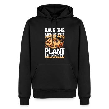 Save The Monarchs Plant Milkweed - Männer Premium Bio Hoodie - Schwarz - Vorne - Nico (187cm)
