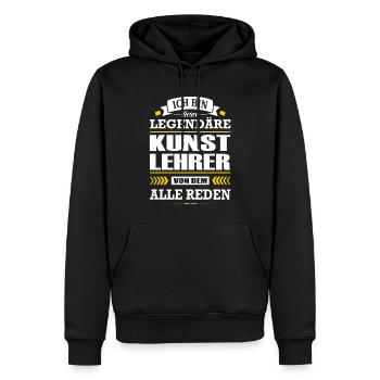 Ich Bin Dieser Legendäre Kunstlehrer Lehrer - Männer Premium Bio Hoodie - Schwarz - Vorne - Nico (187cm)