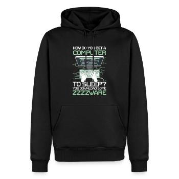 How Do You Get A Computer To Sleep You Download - Männer Premium Bio Hoodie - Schwarz - Vorne - Nico (187cm)