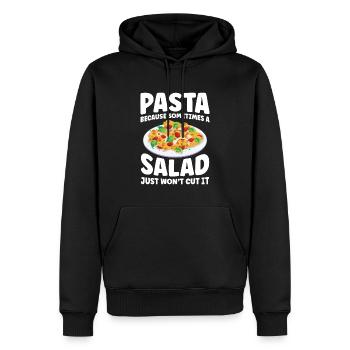 Pasta Sometimes A Salad Just Won't Cut It - Männer Premium Bio Hoodie - Schwarz - Vorne - Nico (187cm)