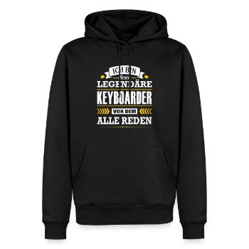 Dieser Legendäre Keyboarder Von Dem Alle Reden - Männer Premium Bio Hoodie - Schwarz - Vorne - Nico (187cm)
