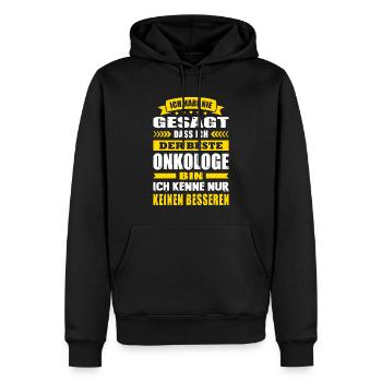 Ich Habe Nie Gesagt Der Beste Onkologe Arzt - Männer Premium Bio Hoodie - Schwarz - Vorne - Nico (187cm)