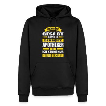 Ich Habe Nie Gesagt Ich Der Beste Apotheker - Männer Premium Bio Hoodie - Schwarz - Vorne - Nico (187cm)