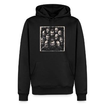 Horde barbare - Sweat à capuche Premium bio Homme - noir - Devant - Nico (187cm)