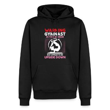 Gymnast In This Mirror May Appear Upside Down - Männer Premium Bio Hoodie - Schwarz - Vorne - Nico (187cm)
