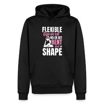Flexible Gymnast Never Get Bent Out Of Shape - Männer Premium Bio Hoodie - Schwarz - Vorne - Nico (187cm)