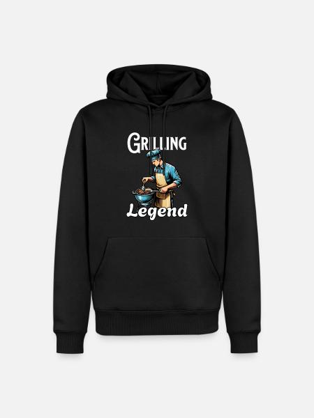 Grilling Legend - Men’s Premium Organic Hoodie - black