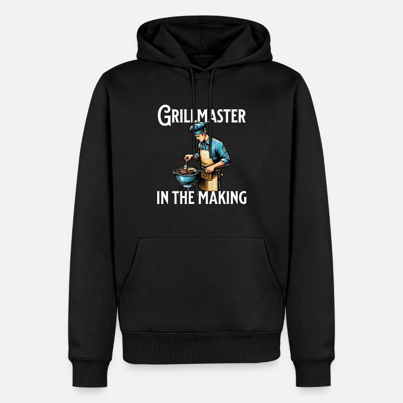 Grillmaster en devenir - Sweat à capuche Premium bio Homme - noir