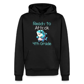 Ready To Attack 4th Grade - Männer Premium Bio Hoodie - Schwarz - Vorne - Nico (187cm)