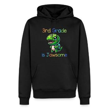 3rd Grade Is Jawsome - Männer Premium Bio Hoodie - Schwarz - Vorne - Nico (187cm)