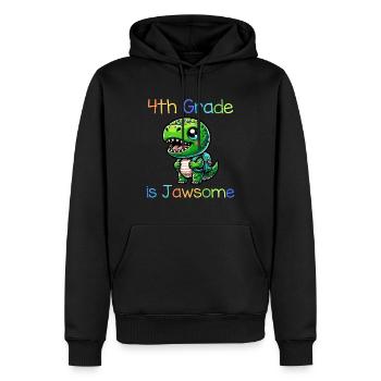 4th Grade Is Jawsome - Men’s Premium Organic Hoodie - black - Front - Nico (187cm)