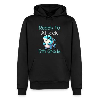 Ready To Attack 5th Grade - Männer Premium Bio Hoodie - Schwarz - Vorne - Nico (187cm)