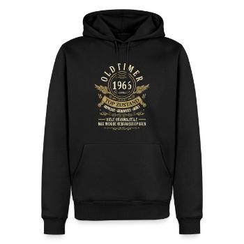Geburtsjahr 1966 Geburtstag Oldtimer Top Zustand - Männer Premium Bio Hoodie - Schwarz - Vorne - Nico (187cm)