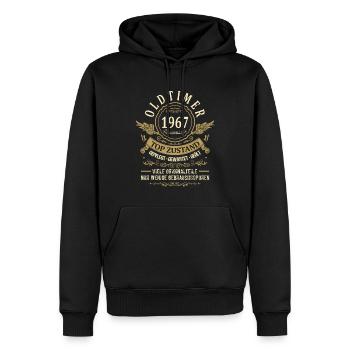 Geburtsjahr 1967 Geburtstag Oldtimer Top Zustand - Männer Premium Bio Hoodie - Schwarz - Vorne - Nico (187cm)