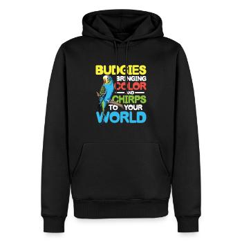 Budgies Bringing Color and Chirps To Your World - Männer Premium Bio Hoodie - Schwarz - Vorne - Nico (187cm)