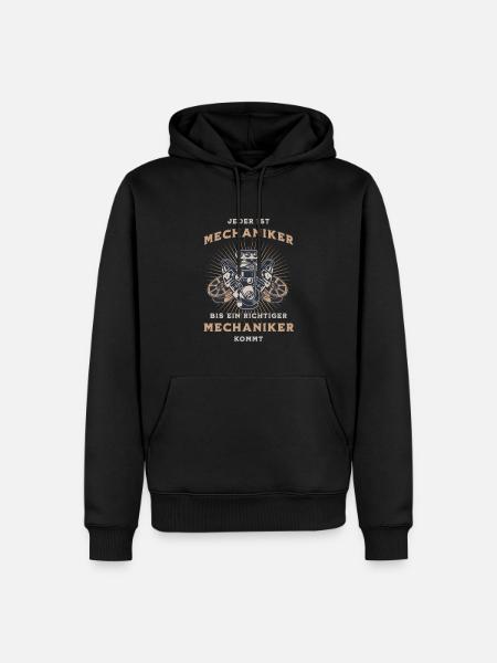 Automechaniker - Männer Premium Bio Hoodie - Schwarz