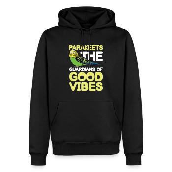Parakeets The Guardians Of - Männer Premium Bio Hoodie - Schwarz - Vorne - Nico (187cm)