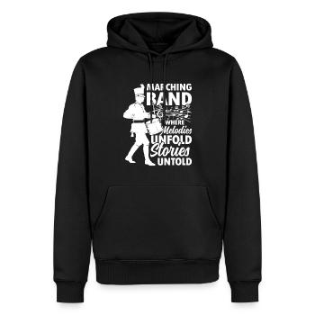 Marching Band Where Melodies Unfold Stories - Männer Premium Bio Hoodie - Schwarz - Vorne - Nico (187cm)