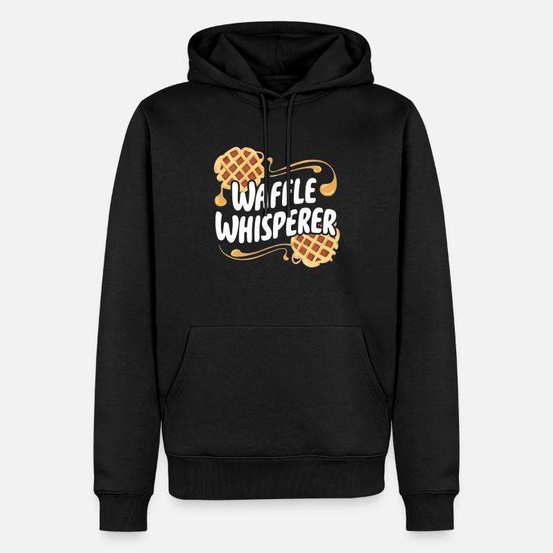 Murmureur de gaufres - Sweat à capuche Premium bio Homme - noir