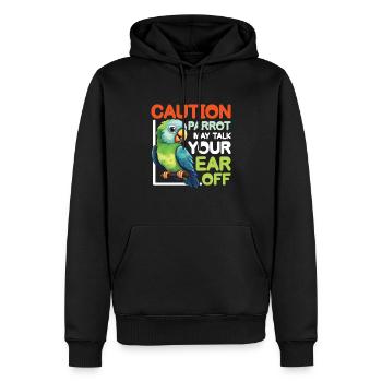 Parrot May Talk Your Ear Off - Männer Premium Bio Hoodie - Schwarz - Vorne - Nico (187cm)