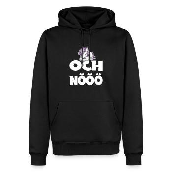 Och Nö Einhorn Keine Lust Faul Lustlos - Männer Premium Bio Hoodie - Schwarz - Vorne - Nico (187cm)