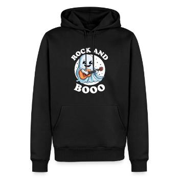 Rock And Booo - Männer Premium Bio Hoodie - Schwarz - Vorne - Nico (187cm)
