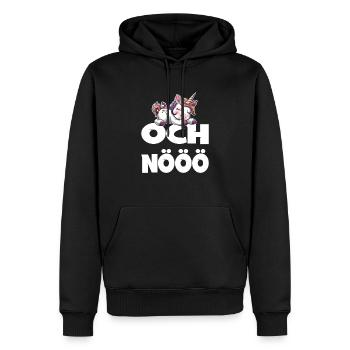 Och Nö Einhorn Keine Lust Faul Lustlos - Männer Premium Bio Hoodie - Schwarz - Vorne - Nico (187cm)
