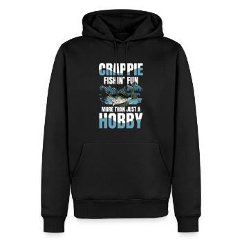 Crappie Fishin Fun More Than Just A Hobby - Männer Premium Bio Hoodie - Schwarz - Vorne - Nico (187cm)