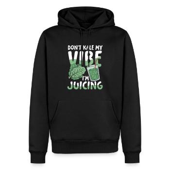 Don't kale my vibe I'm juicing für einen - Männer Premium Bio Hoodie - Schwarz - Vorne - Nico (187cm)