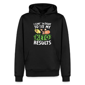 I Can't Weight To See My Keto Results für einen - Männer Premium Bio Hoodie - Schwarz - Vorne - Nico (187cm)
