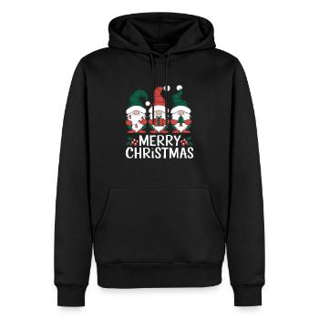 Merry Christmas Gnomes - Männer Premium Bio Hoodie - Schwarz - Vorne - Nico (187cm)
