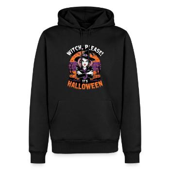 Witch Please It's Halloween für einen Halloween - Männer Premium Bio Hoodie - Schwarz - Vorne - Nico (187cm)