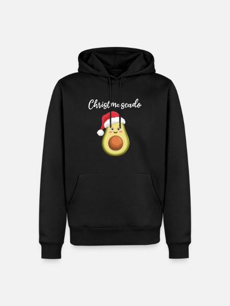 Christmascado - Funny Avocado - Men’s Premium Organic Hoodie - black