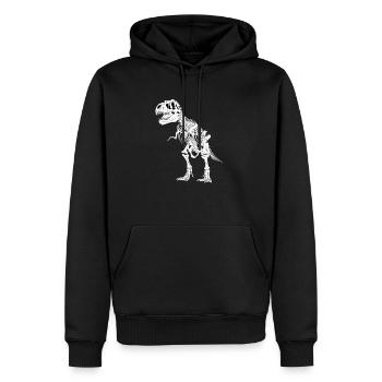 ancient dino - Männer Premium Bio Hoodie - Schwarz - Vorne - Nico (187cm)