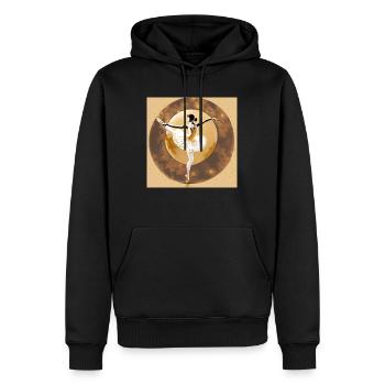Flexibilité - Sweat à capuche Premium bio Homme - noir - Devant - Nico (187cm)