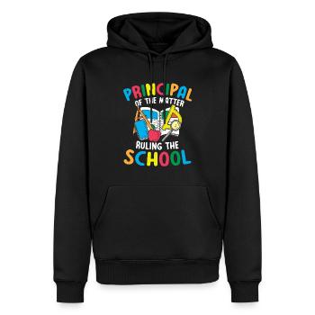Principal of the Matter Ruling the School - Männer Premium Bio Hoodie - Schwarz - Vorne - Nico (187cm)