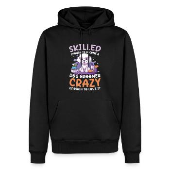 Skilled Enough To Become A Dog Groomer - Männer Premium Bio Hoodie - Schwarz - Vorne - Nico (187cm)