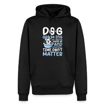 Dog Grooming Where Breeds Are Made Up für einen - Männer Premium Bio Hoodie - Schwarz - Vorne - Nico (187cm)
