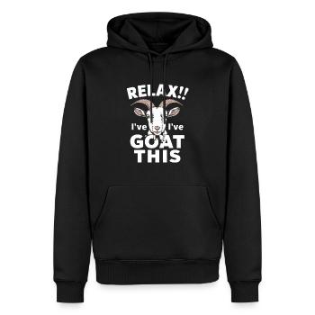 I Goat It - Männer Premium Bio Hoodie - Schwarz - Vorne - Nico (187cm)