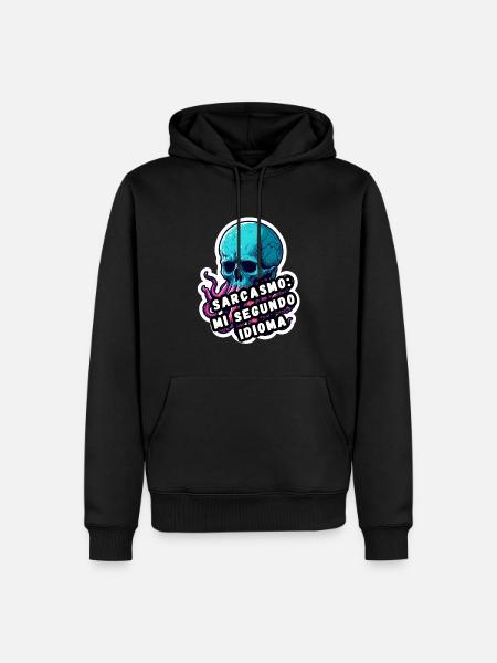 Sarkasmus - Männer Premium Bio Hoodie - Schwarz